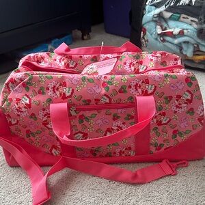 Pink Strawberry Shortcake Duffel Bag